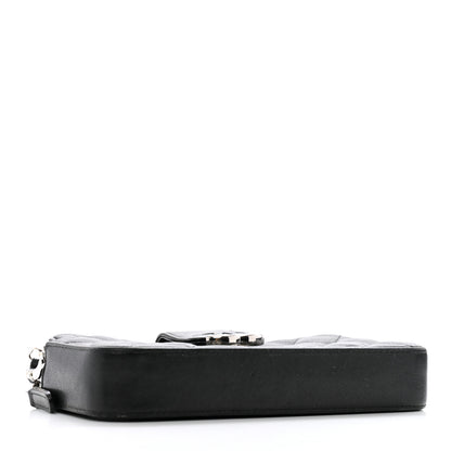 Chanel Lambskin Quilted CC Box Clutch With Chain Black 4 of 16
