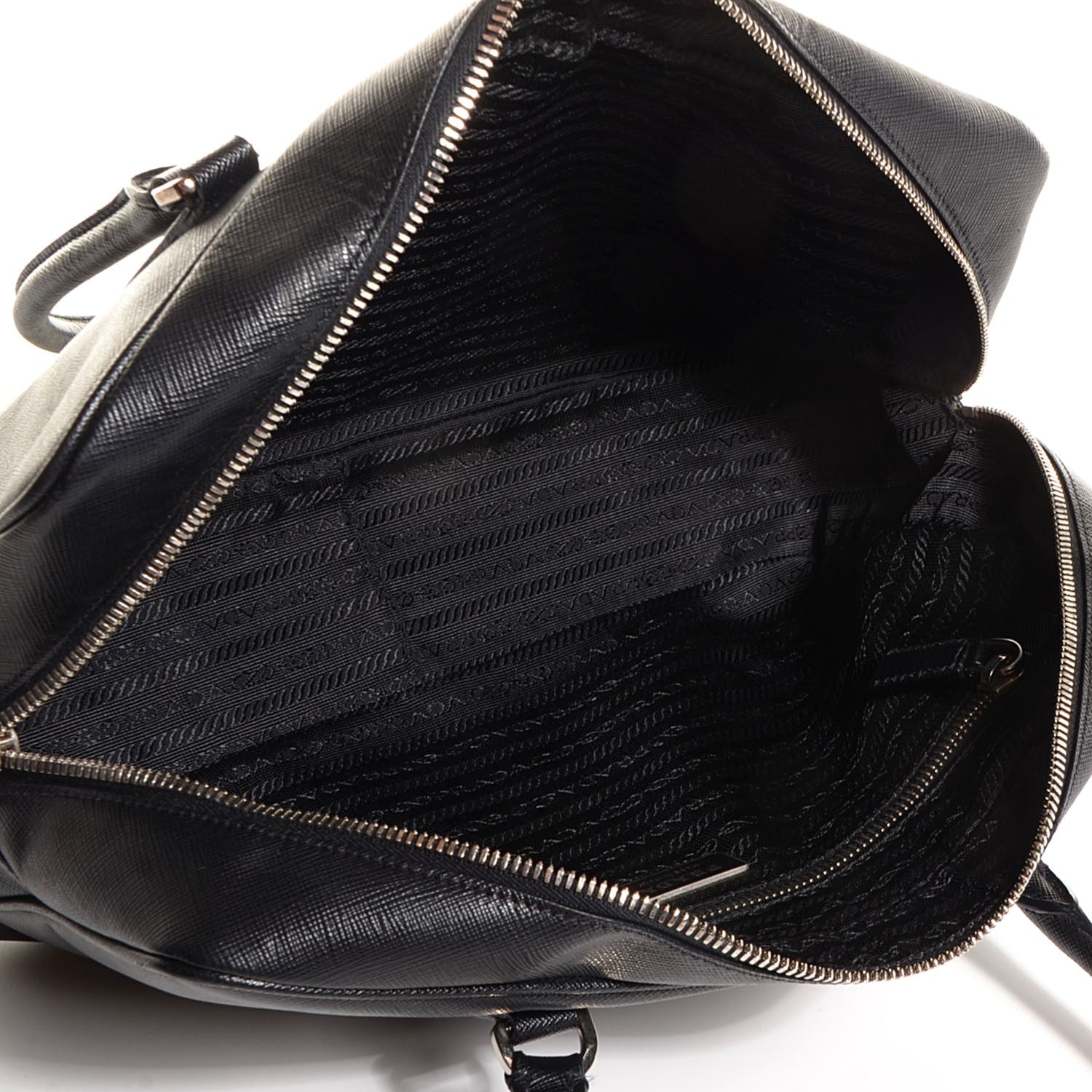 Prada Saffiano Lux Bauletto Nero Black 5 of 10