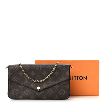Louis Vuitton Monogram Pochette Felicie Chain Wallet Fuchsia 11 of 11