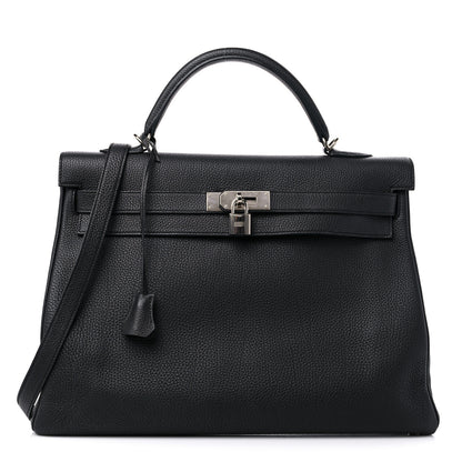 Hermes Togo Kelly Retourne 40 Black 1 of 11