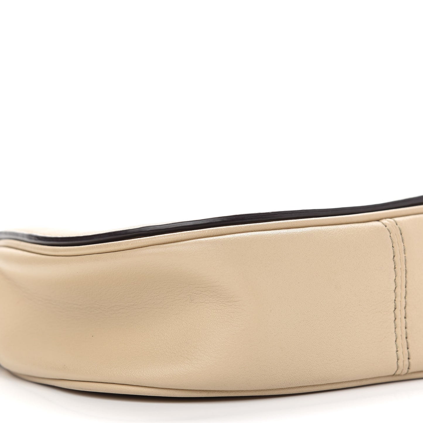 Pebbled Calfskin Crossbody Beige