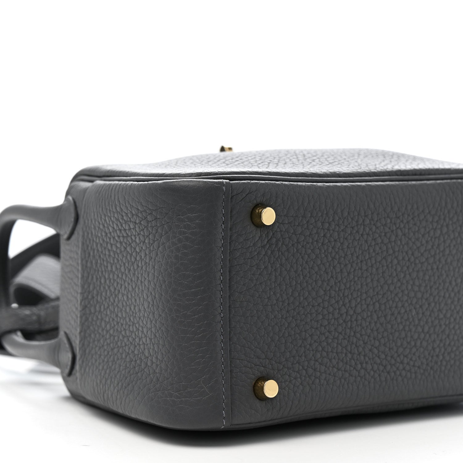 Hermes Taurillon Clemence Mini Lindy 20 Ardoise 9 of 11