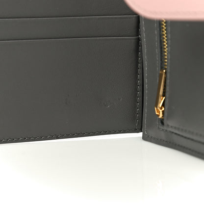 Celine Grained Calfskin Medium Multifunction Strap Wallet Grey Vintage Pink 12 of 14