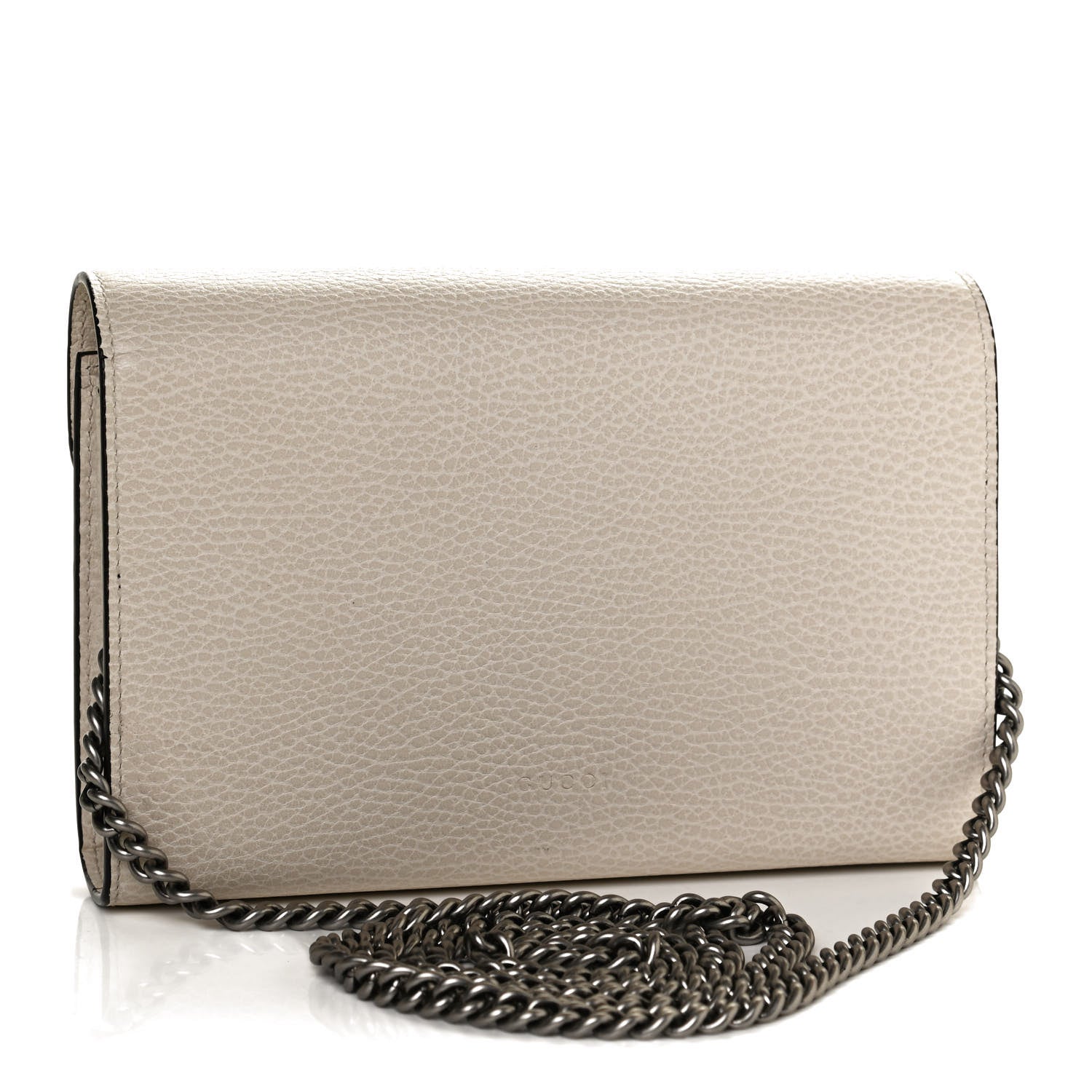 Gucci Dollar Calfskin Mini Dionysus Chain Wallet Mystic White 3 of 11