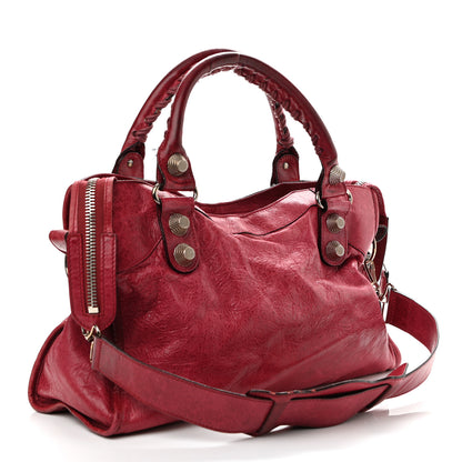 Balenciaga Agneau Giant 21 Silver Hardware City Pourpre 3 of 13