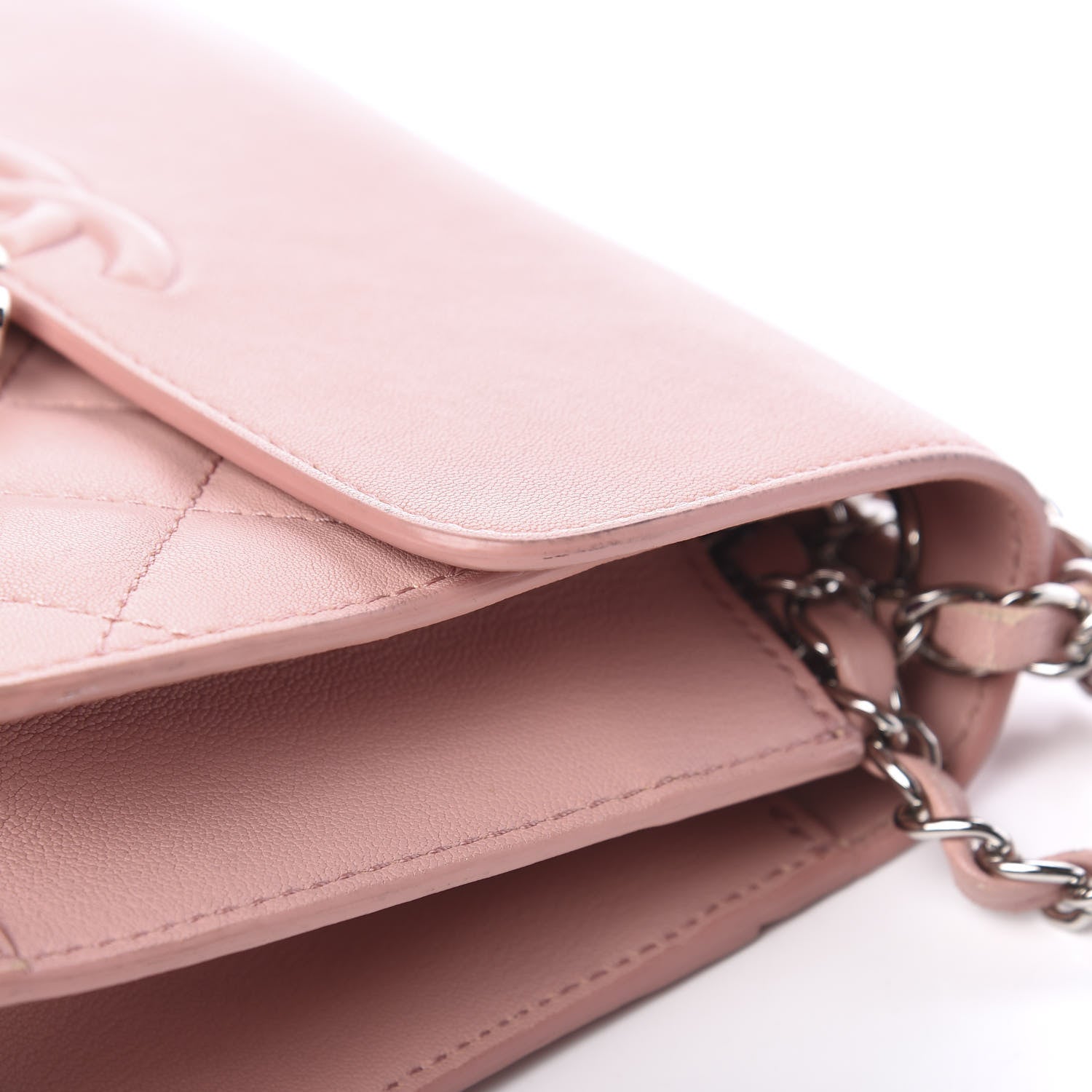 Chanel Goatskin Quilted CC Box Flap Pink 9 of 13