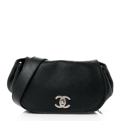 Chanel Calfskin Quilted Jungle Stroll Shoulder Bag Black 1 of 13