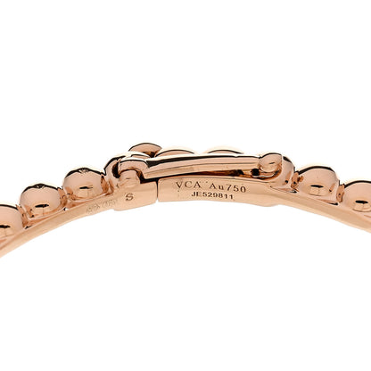 Van Cleef & Arpels 18K Rose Gold Perlee Pearls of Gold Bracelet S 3 of 4