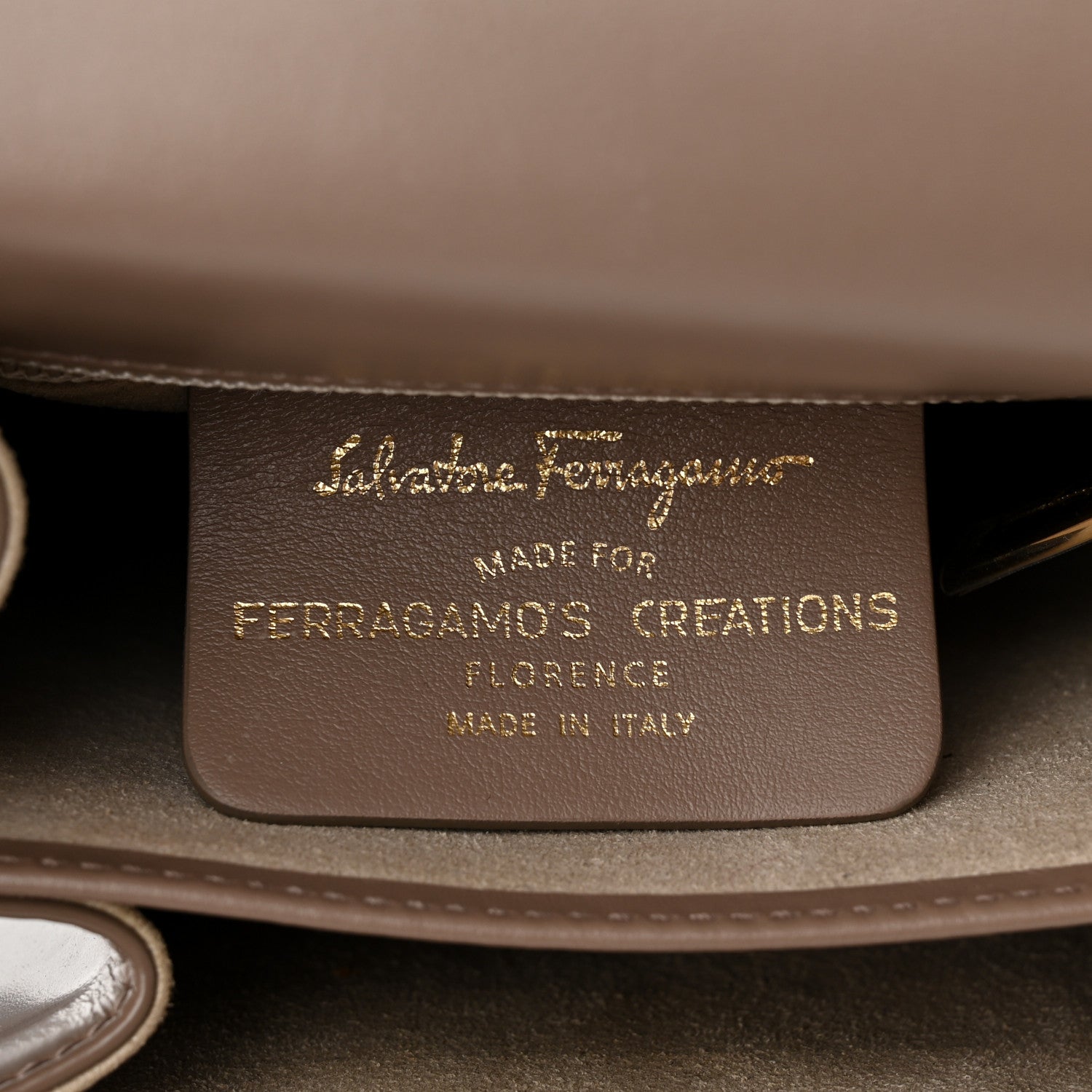 Salvatore Ferragamo Brushed Off Calfskin Small Iconic Top Handle Bag Grey 7 of 10