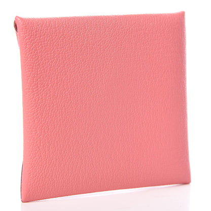 Hermes Chevre Mysore Bastia Coin Purse Rose Ete 3 of 8