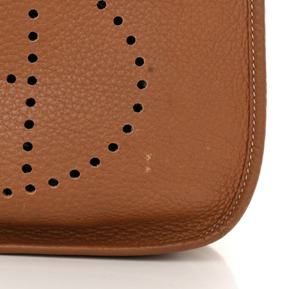 Hermes Taurillon Clemence Evelyne II PM Gold 12 of 18