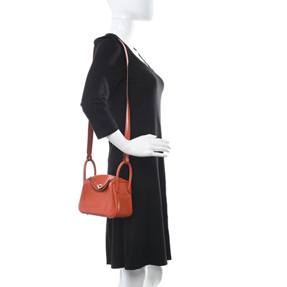 Hermes Swift Verso Mini Lindy 20 Terre Battue Sesame 2 of 13