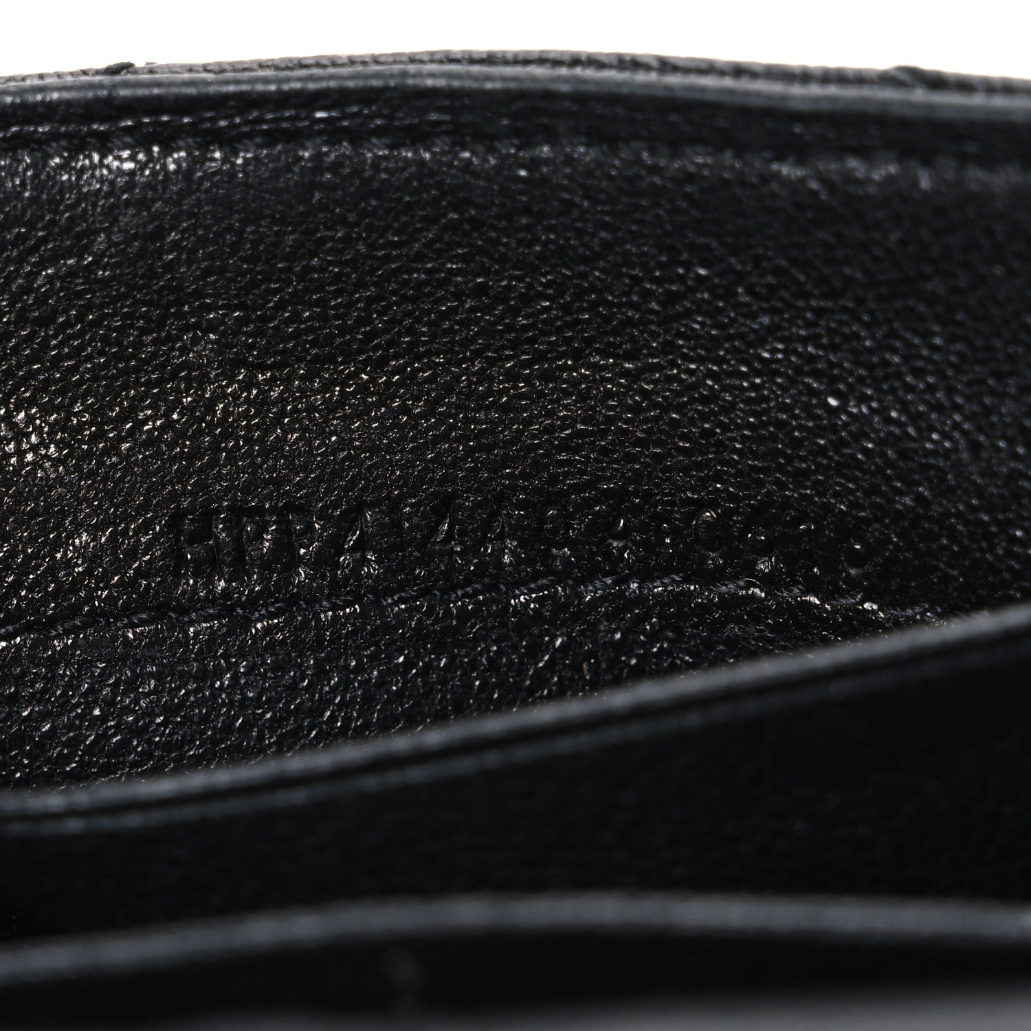 Saint Laurent Sheepskin Matelasse Chevron Small Monogram Envelope Wallet Black 8 of 9
