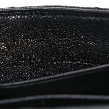 Saint Laurent Sheepskin Matelasse Chevron Small Monogram Envelope Wallet Black 8 of 9