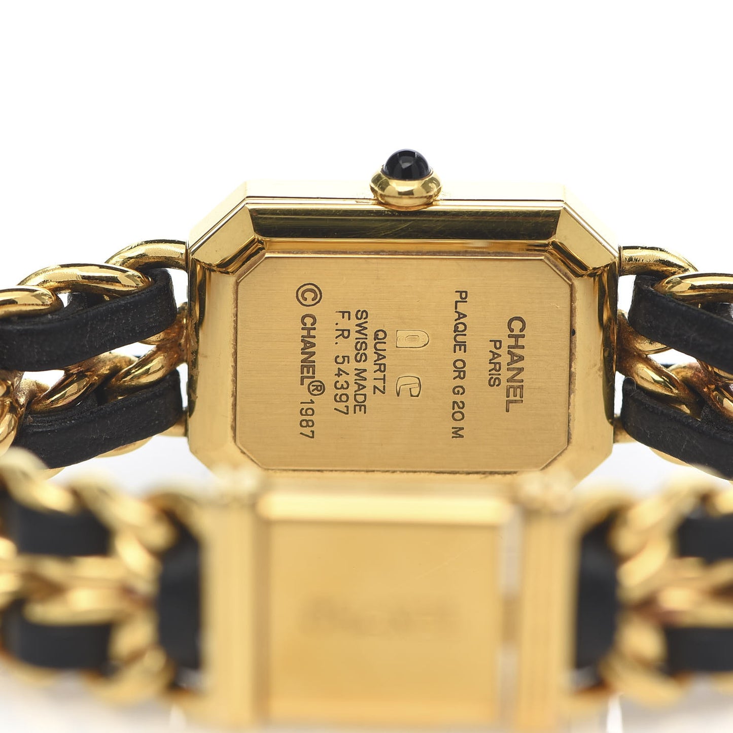 Stainless Steel Lambskin 20mm Chain Premiere Quartz Watch Gold M