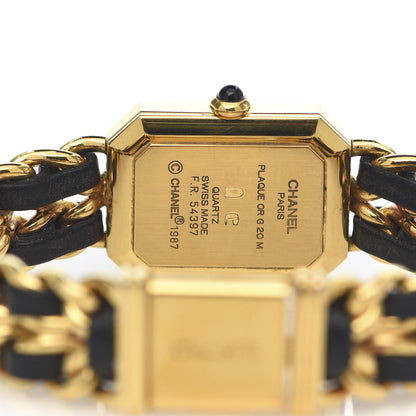 Chanel Stainless Steel Lambskin 20mm Chain Premiere Quartz Watch Gold M 5 of 6