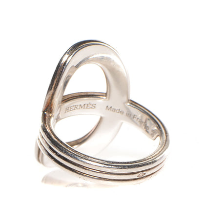 Hermes Sterling Silver Vertical Chaine d'Ancre 24 Ring 50 5.25 3 of 7