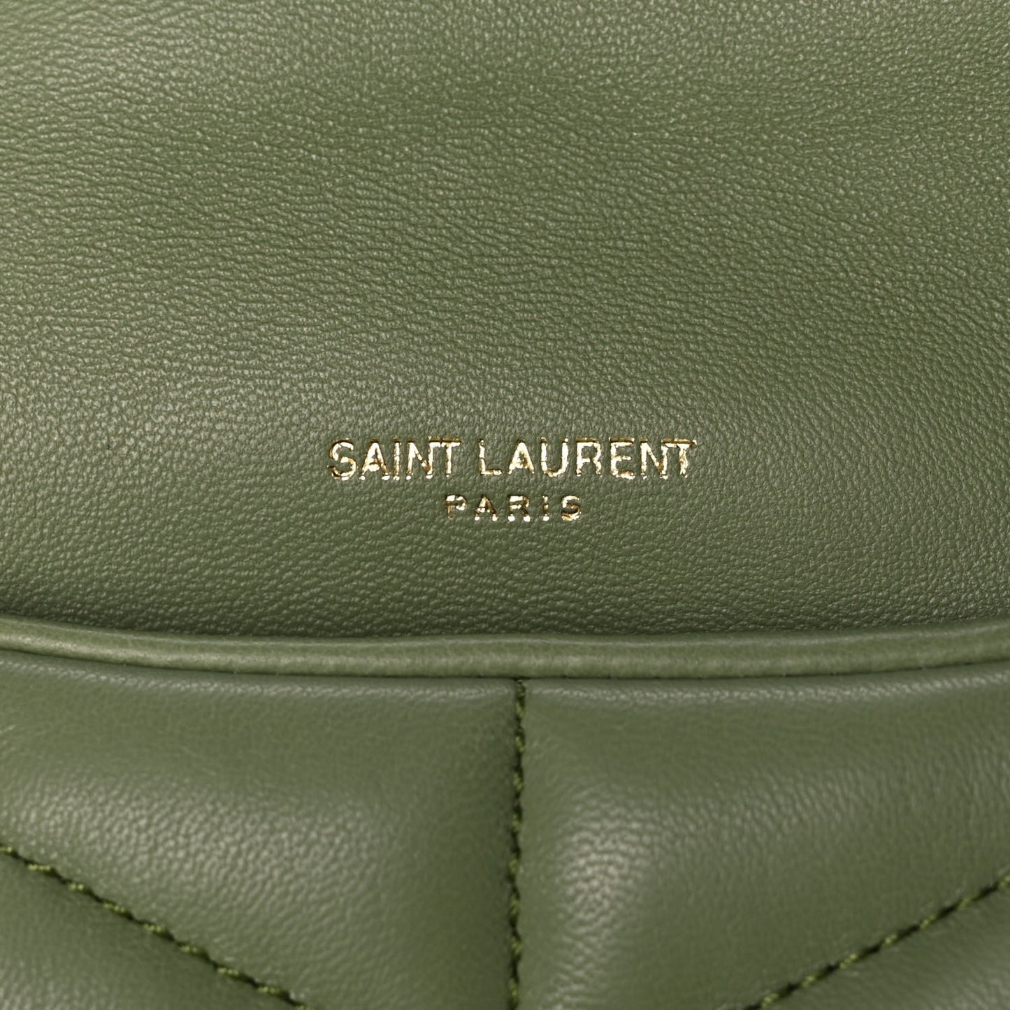 Lambskin Quilted Toy Loulou Puffer Monogram Chain Satchel Light Pistache
