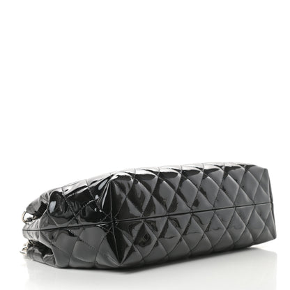 Chanel Patent Quilted Large Coco Shine Accordion Flap Black 4 of 11