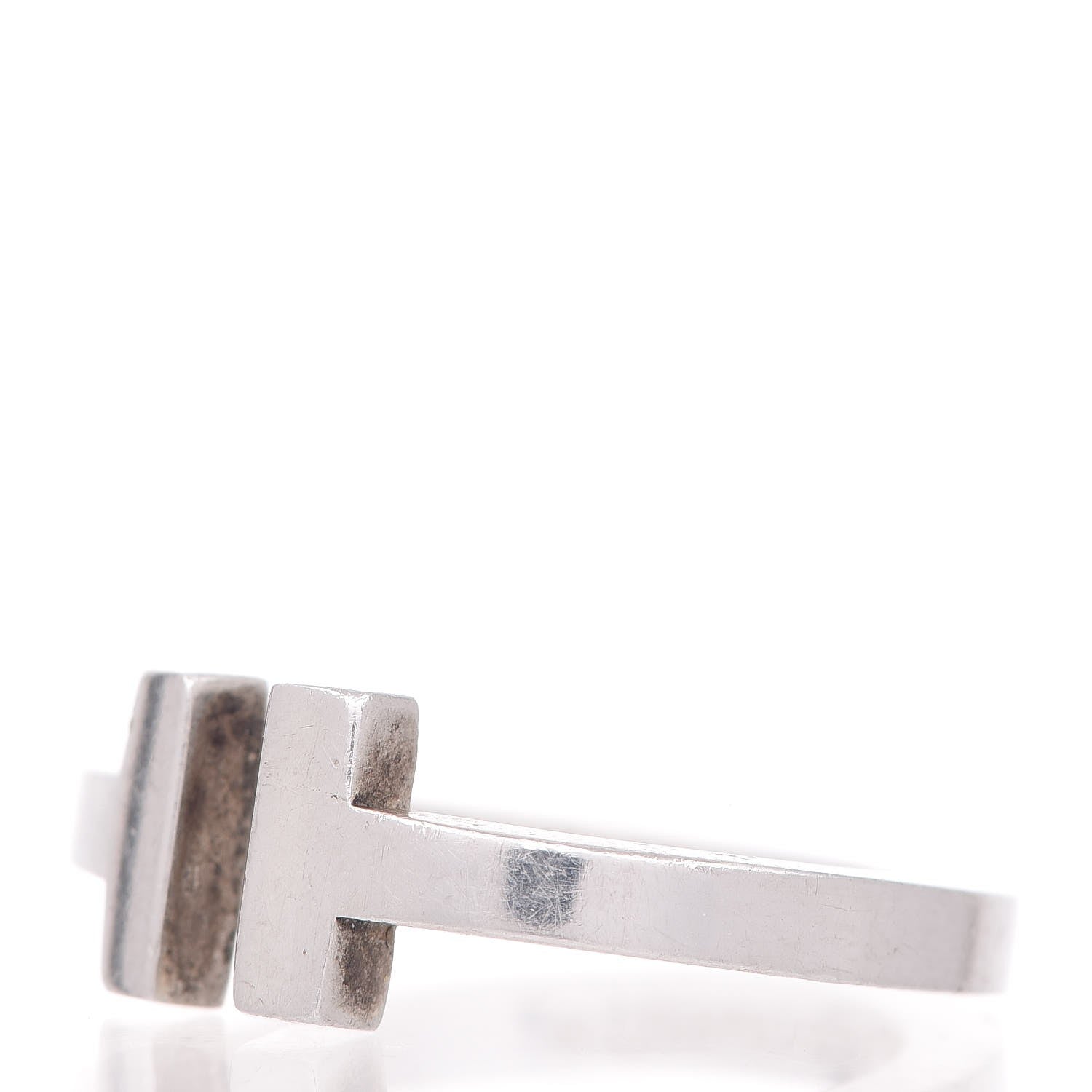 Tiffany Sterling Silver T Wire Ring 54 6.75 4 of 6