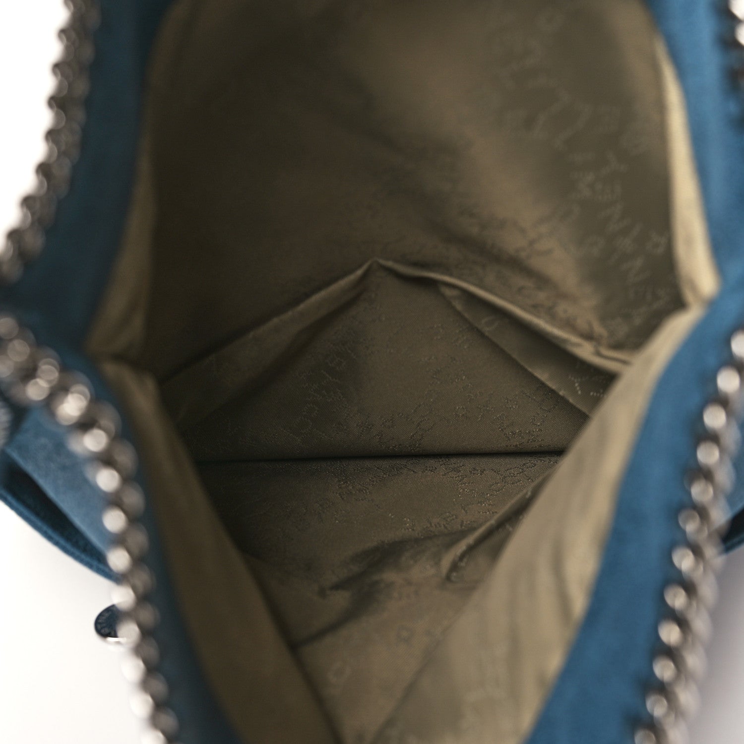 Stella McCartney Shaggy Deer Falabella Fold Over Clutch Blue 6 of 11