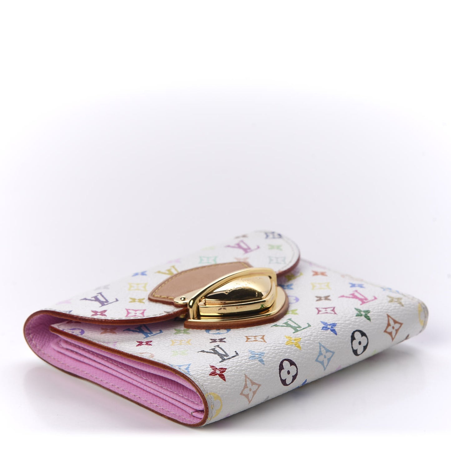 Monogram Multicolor Joey Wallet White Litchi