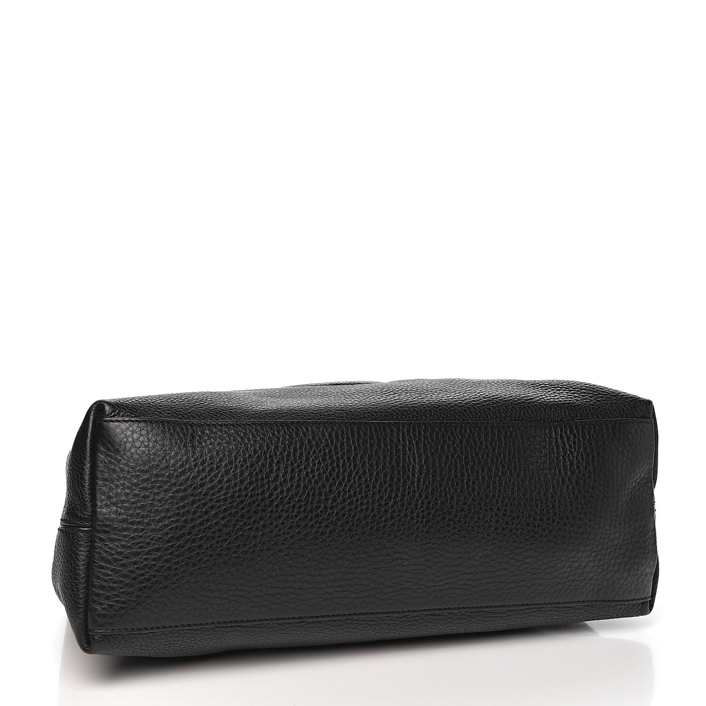 Pebbled Calfskin Medium Soho Chain Shoulder Bag Black