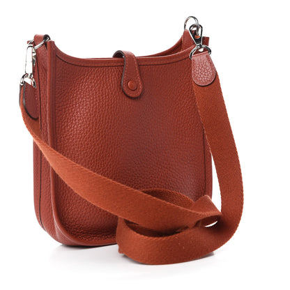 Hermes Taurillon Clemence Evelyne TPM Cuivre 3 of 10