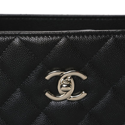 Chanel Caviar Quilted Large CC Shopping Tote Black 8 of 10