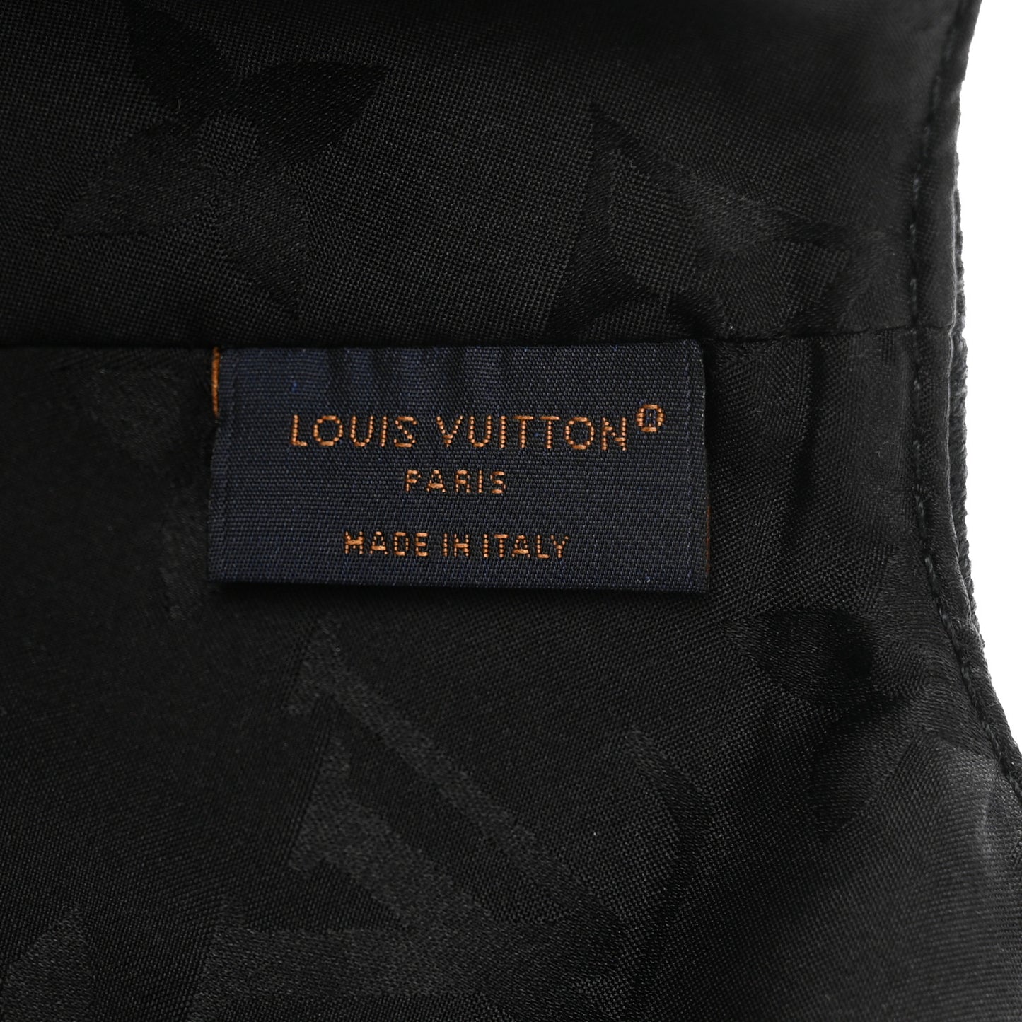 Monogram Cotton Jacquard Embroidered LV Day Cap M Black