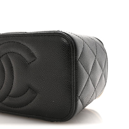 Chanel Caviar Quilted Small Vanity Case With Chain Black 10 of 11