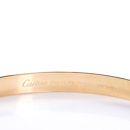 Cartier 18K Yellow Gold LOVE Bracelet 17 4 of 7