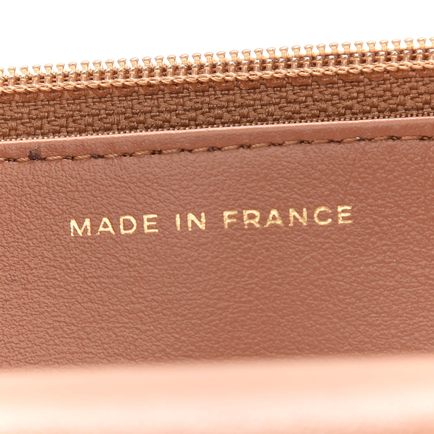 Lambskin Quilted Chanel 19 Wallet On Chain WOC Brown