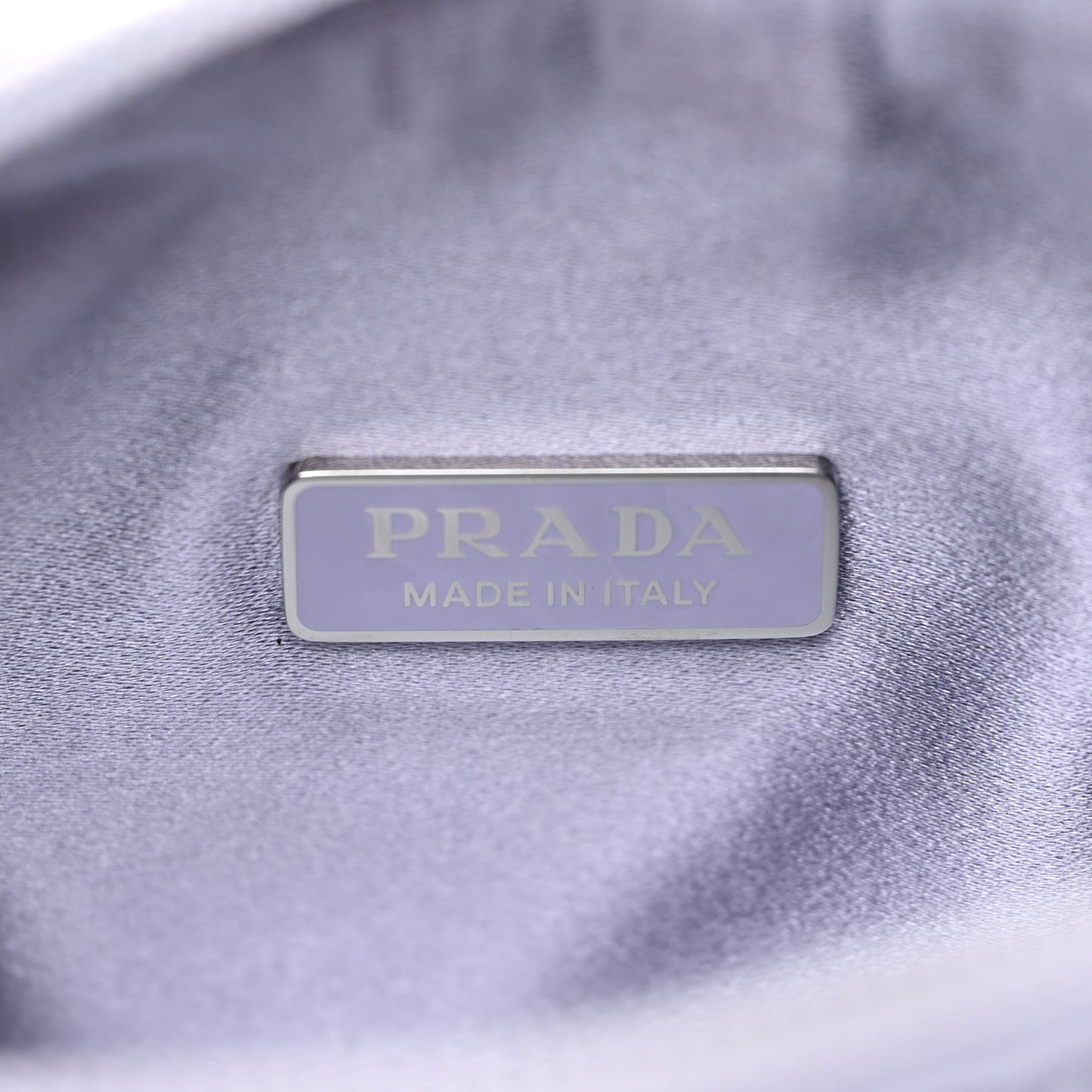 Satin Crystal Mini Re-Edition 2000 Bag Glicine