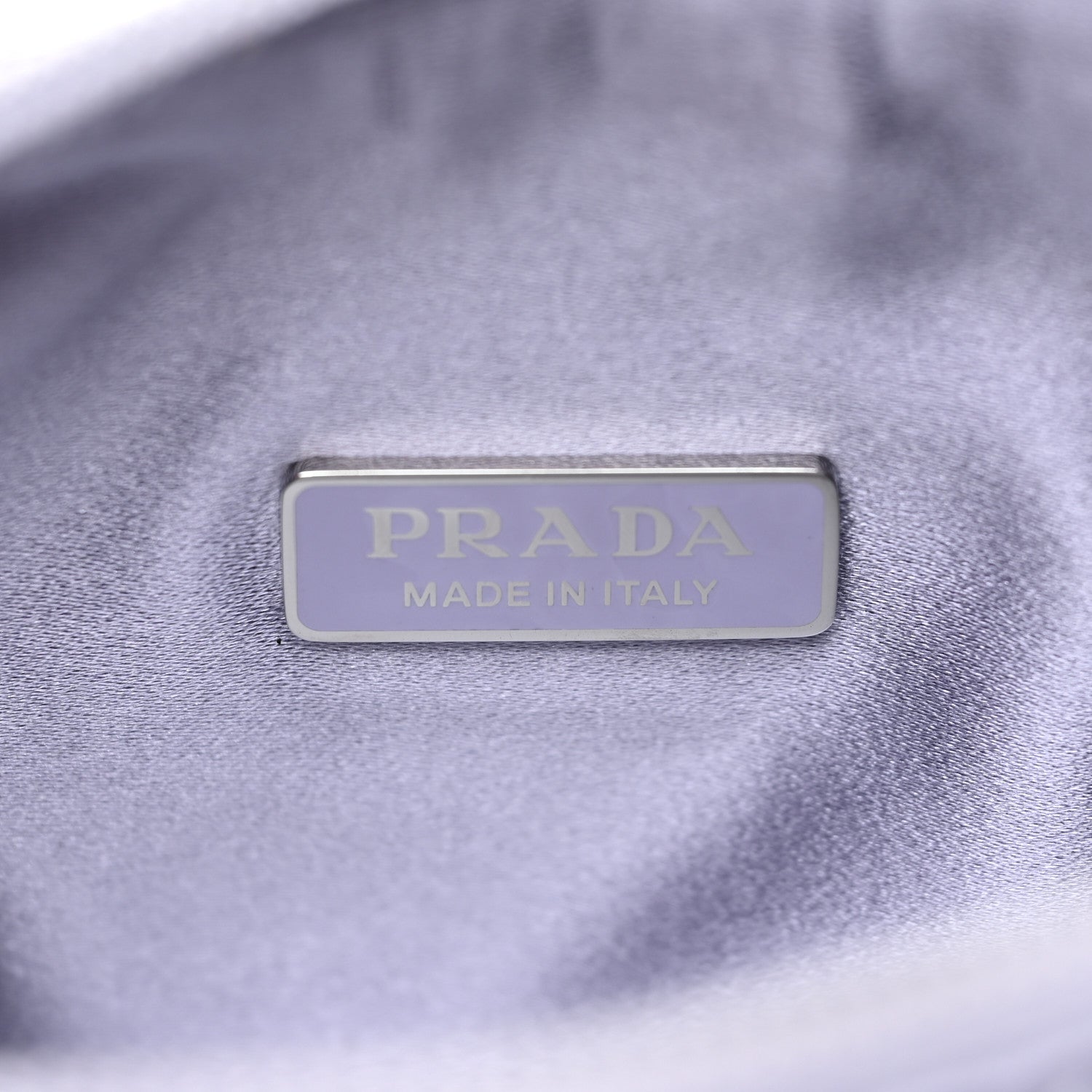 Prada Satin Crystal Mini Re-Edition 2000 Bag Glicine 6 of 10