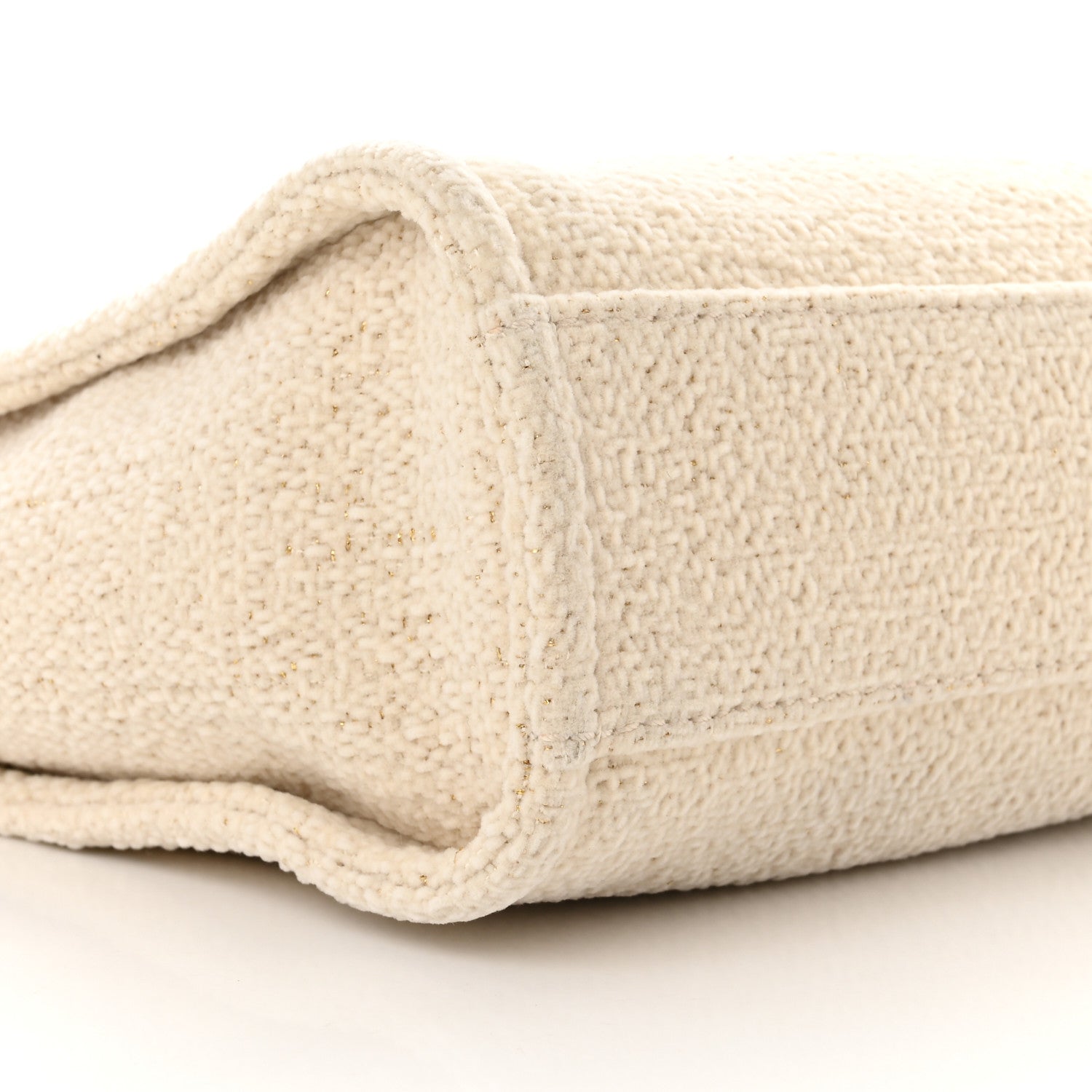 Chanel Lurex Boucle Mini Deauville Tote White 8 of 10