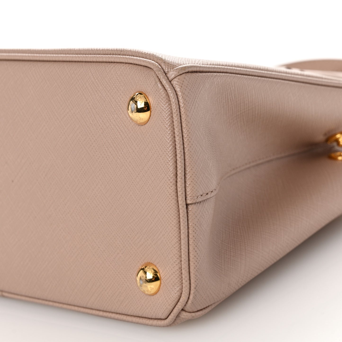 Saffiano Mini Galleria Double Zip Tote Cipria