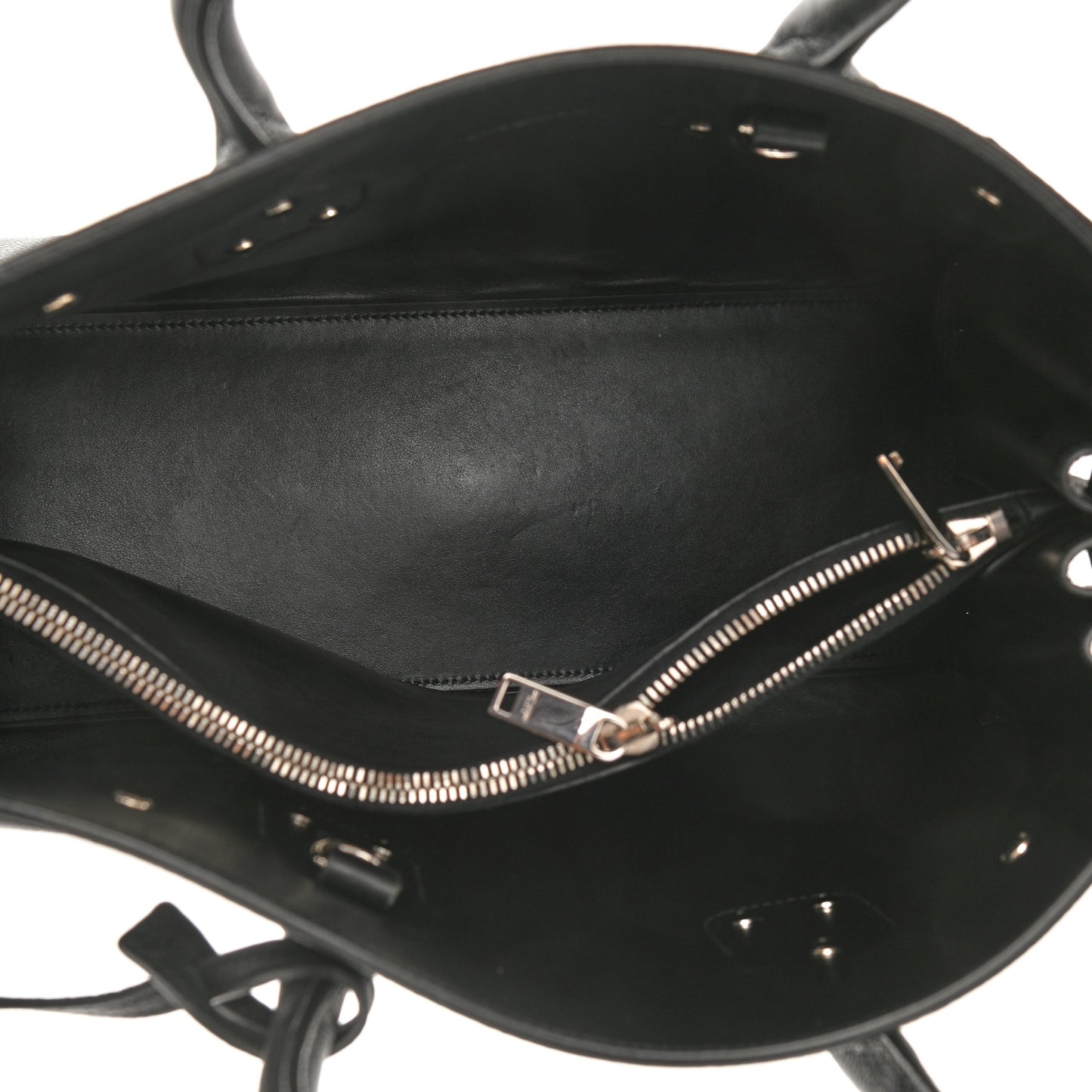 Grained Calfskin Small Sac De Jour Black