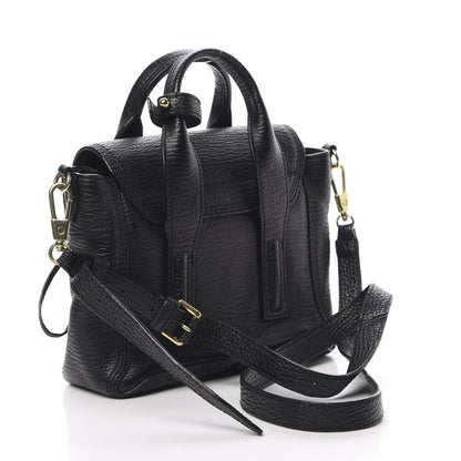 3.1 Phillip Lim 3.1 Textured Calfskin Mini Pashli Satchel Black 3 of 13