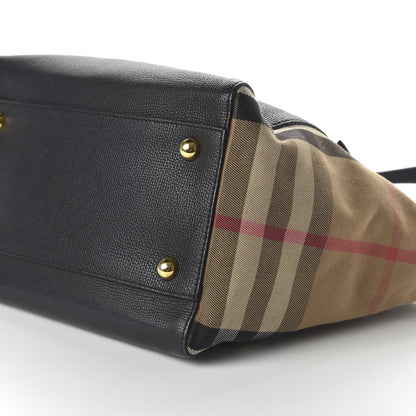 Burberry Grainy Calfskin House Check Small Canterbury Black 7 of 10