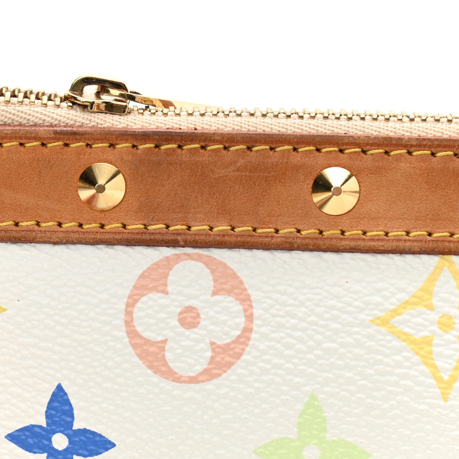 Louis Vuitton Monogram Multicolor Pochette Accessories White 8 of 10