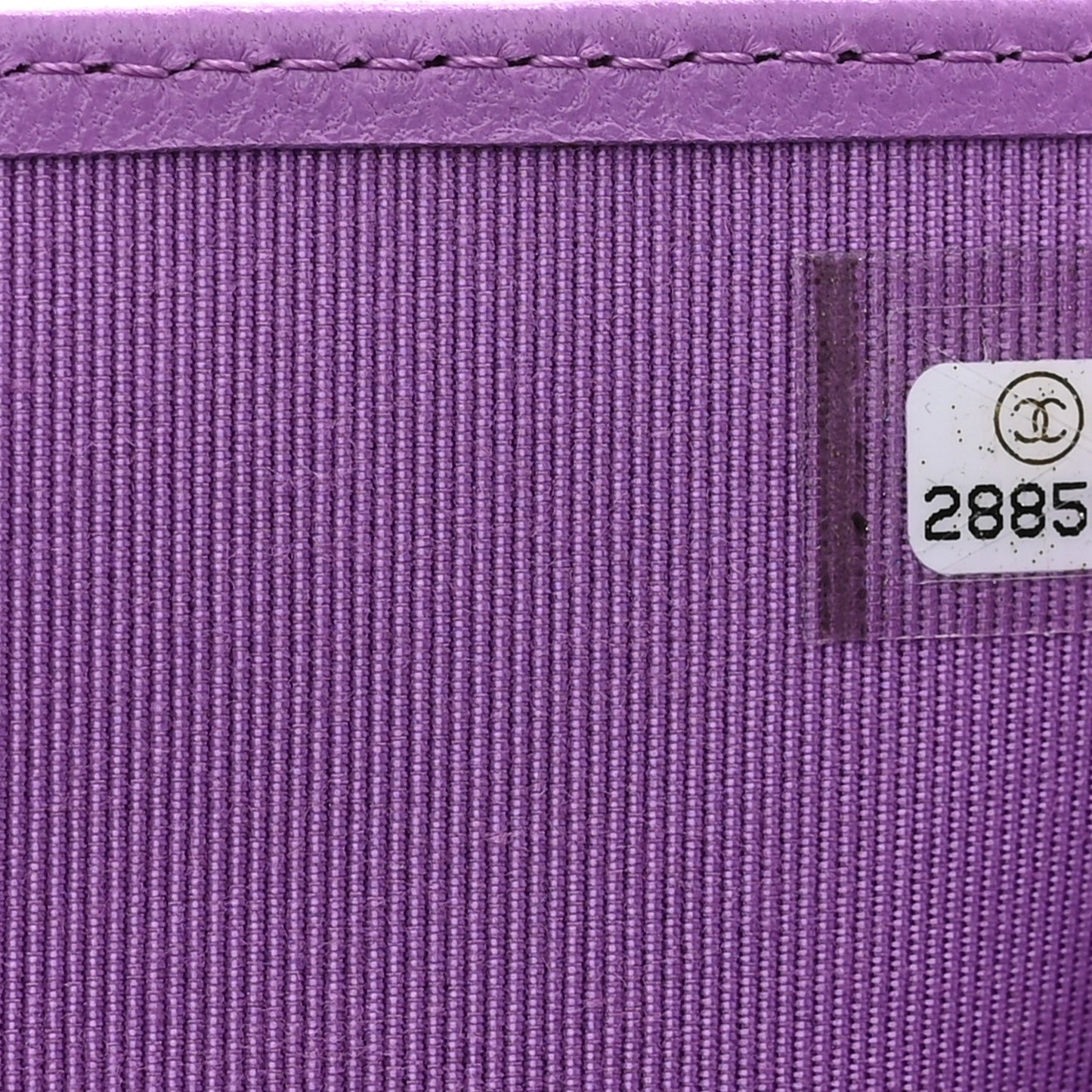 Lambskin Quilted Passport Holder Purple