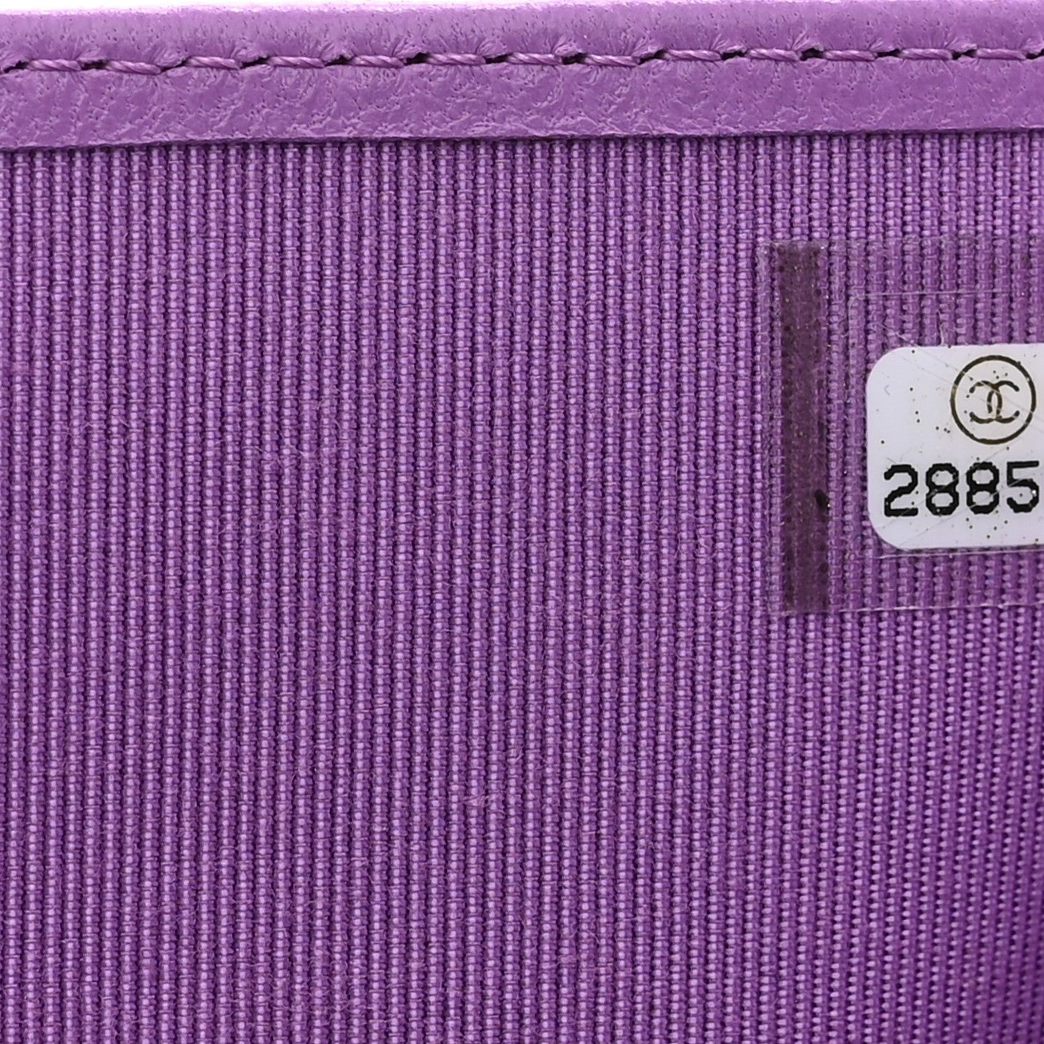 Chanel Lambskin Quilted Passport Holder Purple 7 of 8