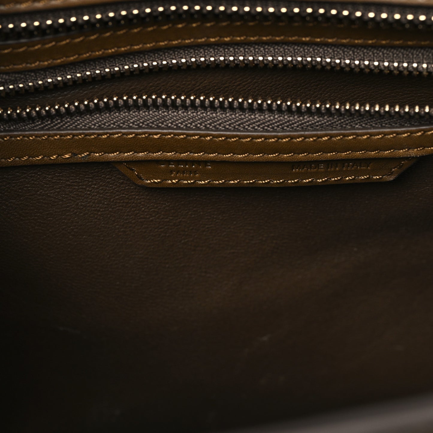 Satin Smooth Calfskin Micro Tri-Color Luggage Rust