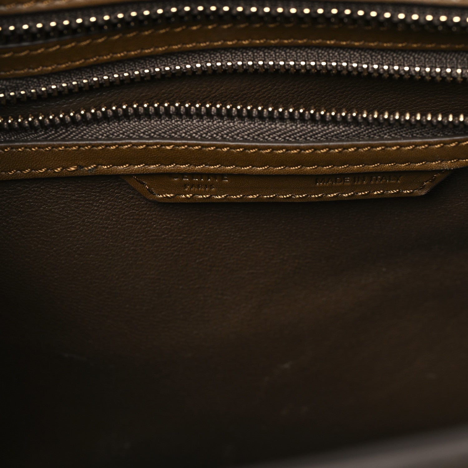 Celine Satin Smooth Calfskin Micro Tri-Color Luggage Rust 6 of 11