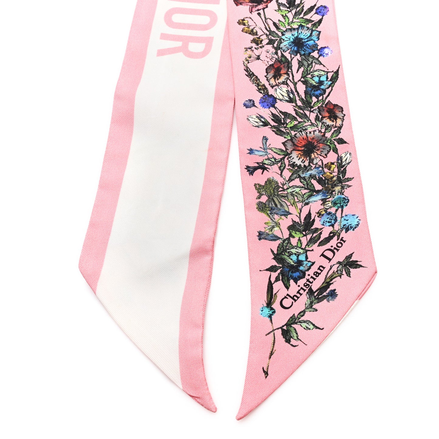 Silk Twill D-Millefiori Mitzah Scarf Pink Multicolor
