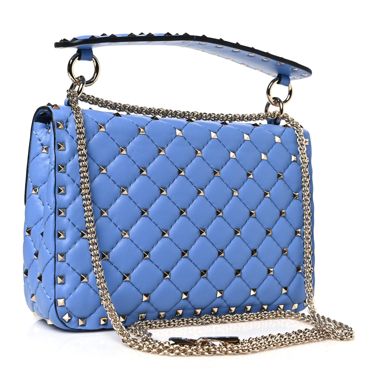 Valentino Garavani Nappa Medium Rockstud Spike Shoulder Bag Angel 3 of 8