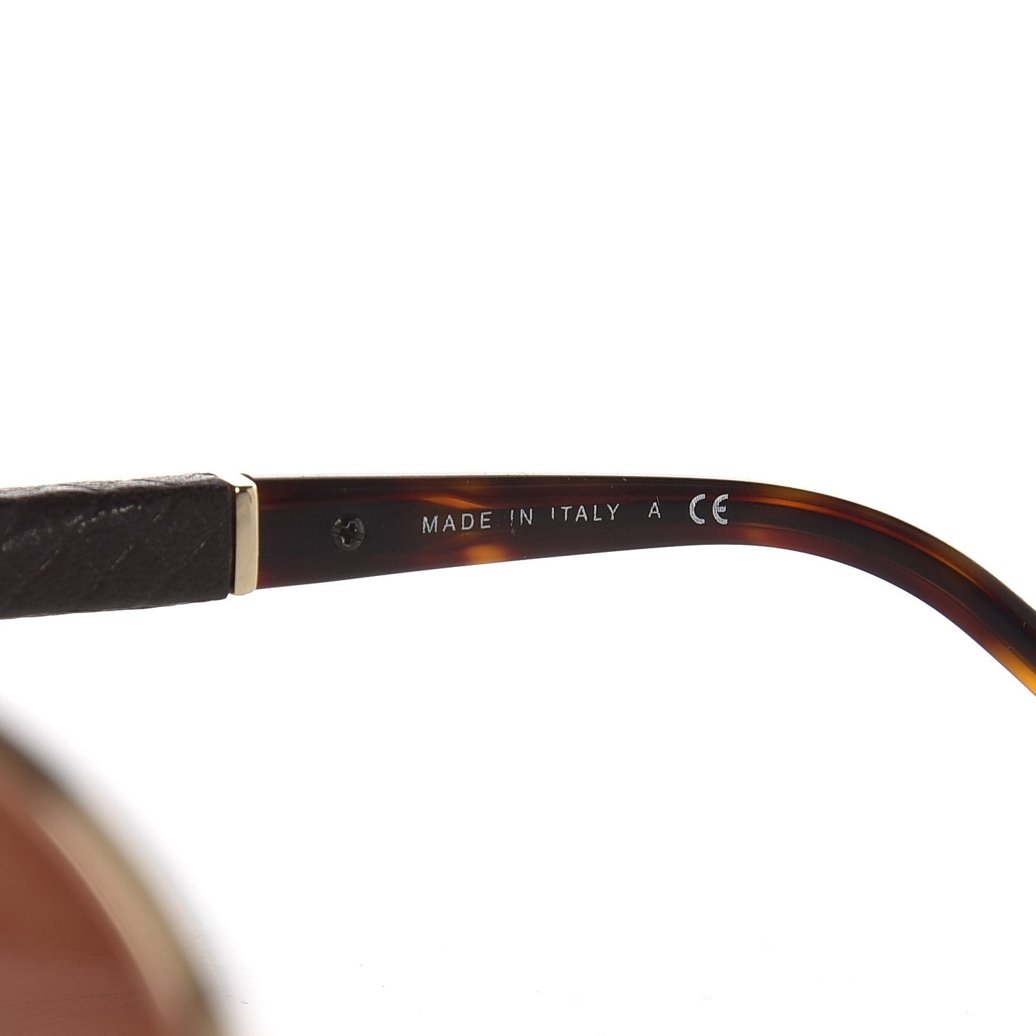 Chanel Lambskin Quilted CC Aviator Sunglasses 4195-Q Brown Gold 5 of 9