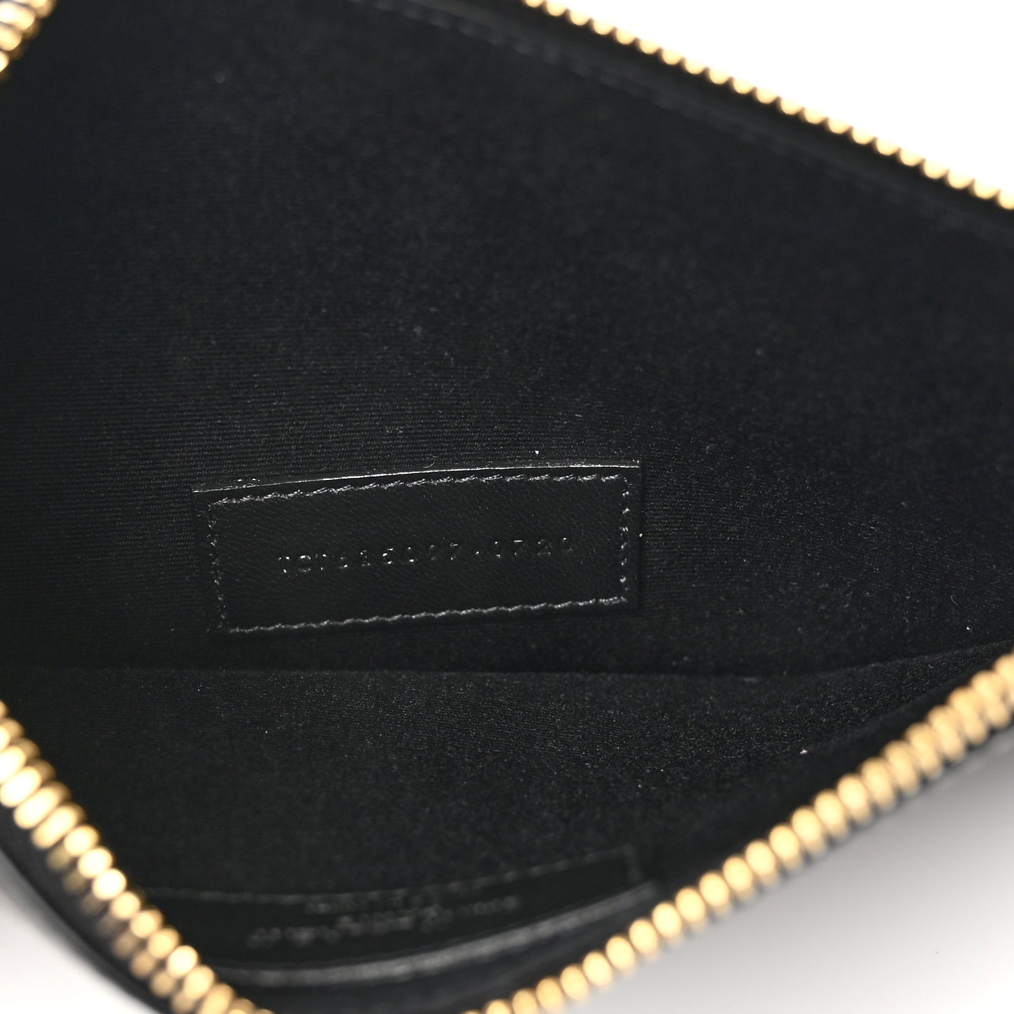 Smooth Calfskin Zip Pouch Black