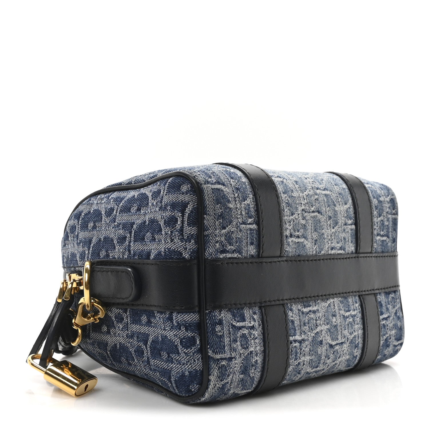 Christian Dior Denim Oblique Groove 20 Bag Blue 4 of 11